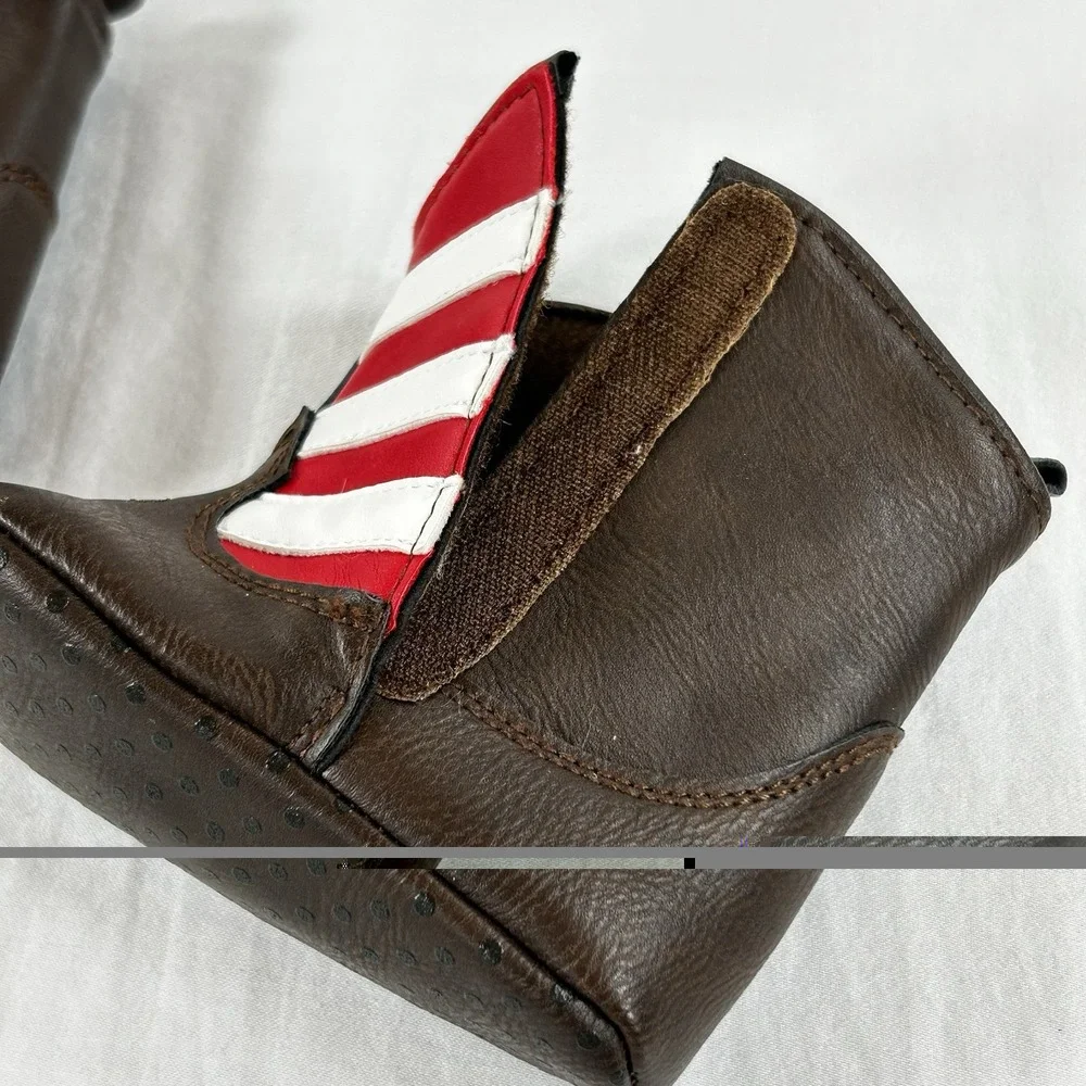 NEW American Flag USA Boots Baby Shoes 9-12 Months Size 3 Patriotic Photo Prop
